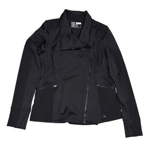 5.11 Tactical Penelope Jacket Womens Large Black Asymmetrical‎ Moto 66011 $99